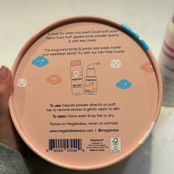 Megababe Pink Body Dust and Puff Set - Picture 9 of 9